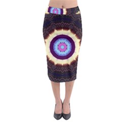 Mandala Art Design Pattern Midi Pencil Skirt