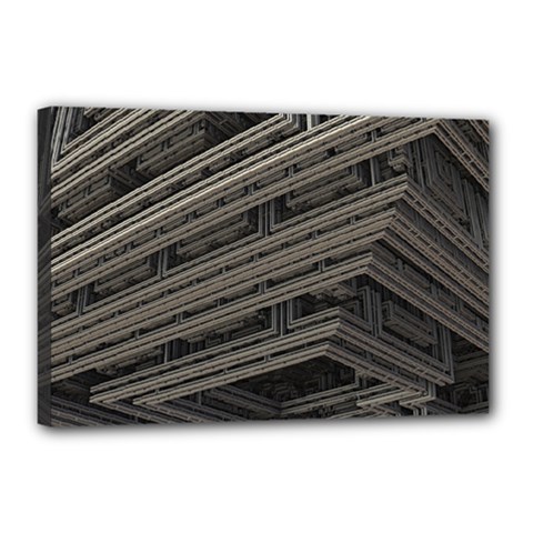 Fractal 3d Construction Industry Canvas 18  X 12  by BangZart