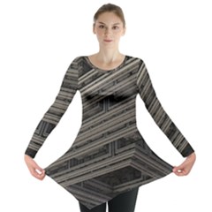 Fractal 3d Construction Industry Long Sleeve Tunic 