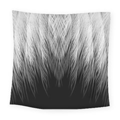 Feather Graphic Design Background Square Tapestry (large)