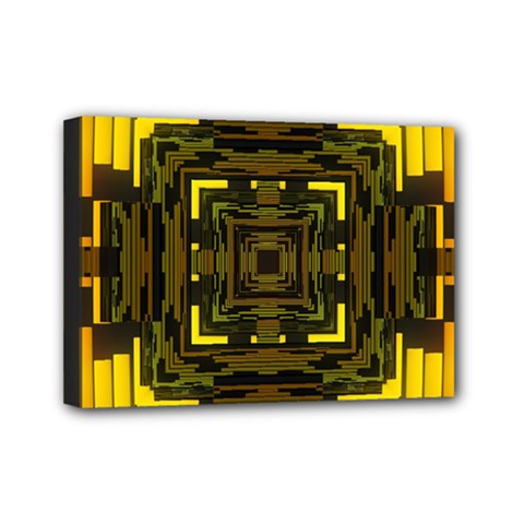 Abstract Glow Kaleidoscopic Light Mini Canvas 7  X 5  by BangZart