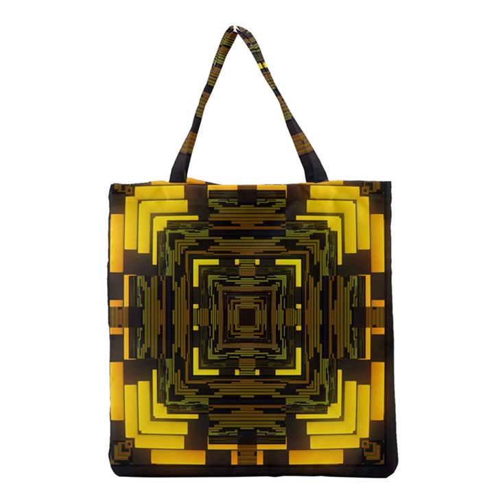 Abstract Glow Kaleidoscopic Light Grocery Tote Bag