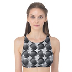 Metal Circle Background Ring Tank Bikini Top