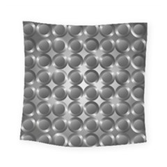 Metal Circle Background Ring Square Tapestry (small)
