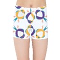 Pattern Circular Birds Kids Sports Shorts View1