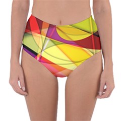 Abstract #367 Reversible High-waist Bikini Bottoms