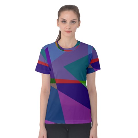 Abstract #415 Tipping Point Women s Cotton Tee by RockettGraphics