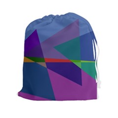 Abstract #415 Tipping Point Drawstring Pouches (xxl) by RockettGraphics