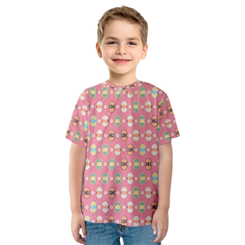 Cute Eggs Pattern Kids  Sport Mesh Tee by linceazul