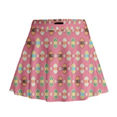 Cute Eggs Pattern Mini Flare Skirt by linceazul