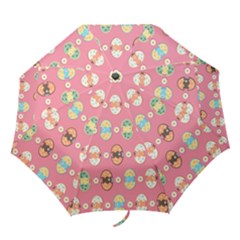 Cute Eggs Pattern Folding Umbrellas by linceazul