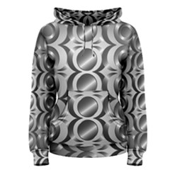 Metal Circle Background Ring Women s Pullover Hoodie