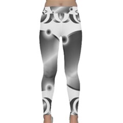 Metal Circle Background Ring Classic Yoga Leggings