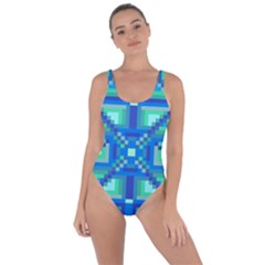 Grid Geometric Pattern Colorful Bring Sexy Back Swimsuit by BangZart