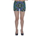 Kaleidoscope Background Skinny Shorts View1