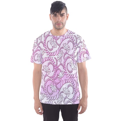 Floral Pattern Background Men s Sports Mesh Tee by BangZart