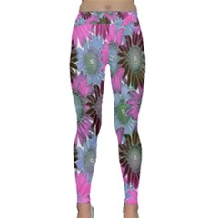 Floral Pattern Background Classic Yoga Leggings