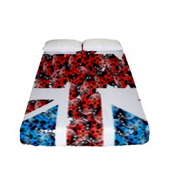 Fun And Unique Illustration Of The Uk Union Jack Flag Made Up Of Cartoon Ladybugs Fitted Sheet (full/ Double Size) by BangZart