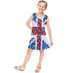 Fun And Unique Illustration Of The Uk Union Jack Flag Made Up Of Cartoon Ladybugs Kids  Tunic Dress