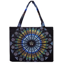 Stained Glass Rose Window In France s Strasbourg Cathedral Mini Tote Bag
