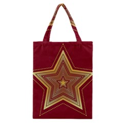 Christmas Star Seamless Pattern Classic Tote Bag