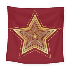 Christmas Star Seamless Pattern Square Tapestry (large)
