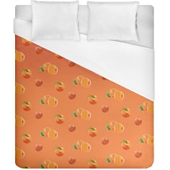 Peach Fruit Pattern Duvet Cover (california King Size)