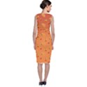 Peach Fruit Pattern Classic Sleeveless Midi Dress View2