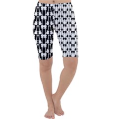 Asymmetrical Guitar Print Color Picker Cropped Leggings  by Brini