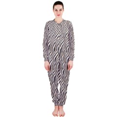 Zebra Pattern Animal Print Onepiece Jumpsuit (ladies) 