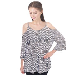 Zebra Pattern Animal Print Flutter Tees