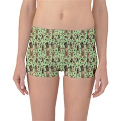 Puppy Dog Pattern Boyleg Bikini Bottoms