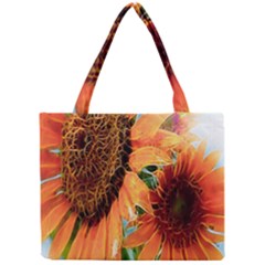 Sunflower Art  Artistic Effect Background Mini Tote Bag