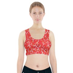 Small Flowers Pattern Floral Seamless Pattern Vector Sports Bra With Pocket by BangZart