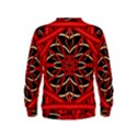 Fractal Wallpaper With Red Tangled Wires Kids  Sweatshirt View2