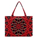 Fractal Wallpaper With Red Tangled Wires Medium Tote Bag View1