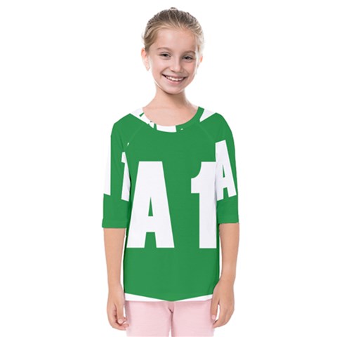 Autostrada A1 Kids  Quarter Sleeve Raglan Tee by abbeyz71