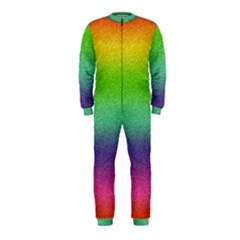 Metallic Rainbow Glitter Texture Onepiece Jumpsuit (kids) by paulaoliveiradesign