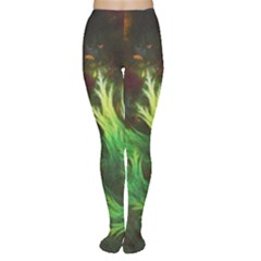 A Seaweed s Deepdream Of Faded Fractal Fall Colors Women s Tights by jayaprime