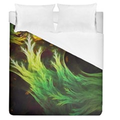 A Seaweed s Deepdream Of Faded Fractal Fall Colors Duvet Cover (queen Size) by jayaprime