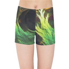 A Seaweed s Deepdream Of Faded Fractal Fall Colors Kids Sports Shorts by jayaprime