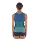 Blue Gradient Glitter Texture Pattern  Sport Tank Top  View2