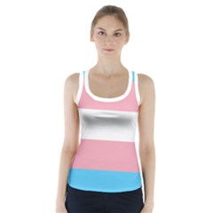 Trans Pride Racer Back Sports Top by Crayonlord