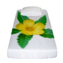 Yellow Flower With Leaves Photo Fitted Sheet (Single Size) View1