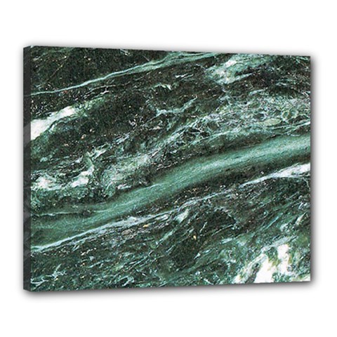 Green Marble Stone Texture Emerald  Canvas 20  X 16  by paulaoliveiradesign