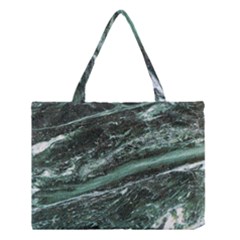 Green Marble Stone Texture Emerald  Medium Tote Bag by paulaoliveiradesign