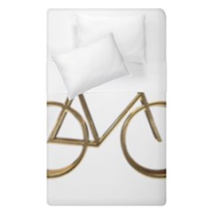 Elegant Gold Look Bicycle Cycling  Duvet Cover Double Side (single Size) by yoursparklingshop