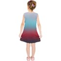 Frosted Blue and Red Kids  Tunic Dress View2