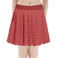 Red Scales Pleated Mini Skirt by Brini