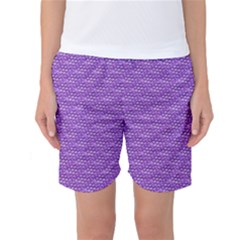 Purple Scales Women s Basketball Shorts by Brini